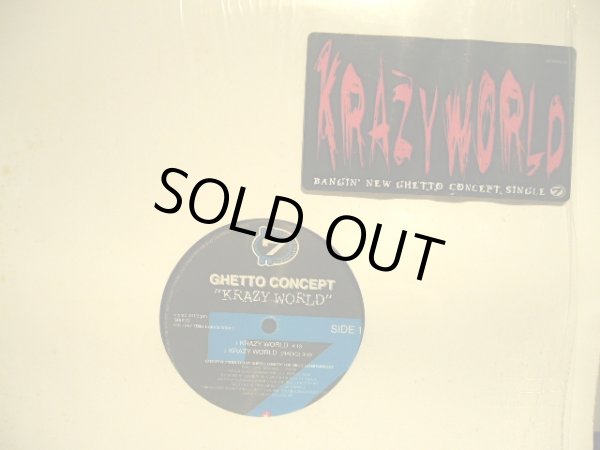 画像1: GHETTO CONCEPT ‎/ KRAZY WORLD / LIVIN' IT UP / BLOOD SWEAT AND GLORY (1)