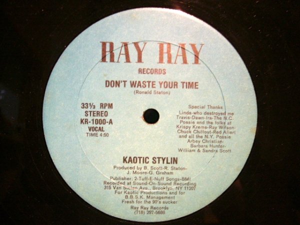 画像1: KAOTIC STYLIN ‎/ DON'T WASTE YOUR TIME (1)