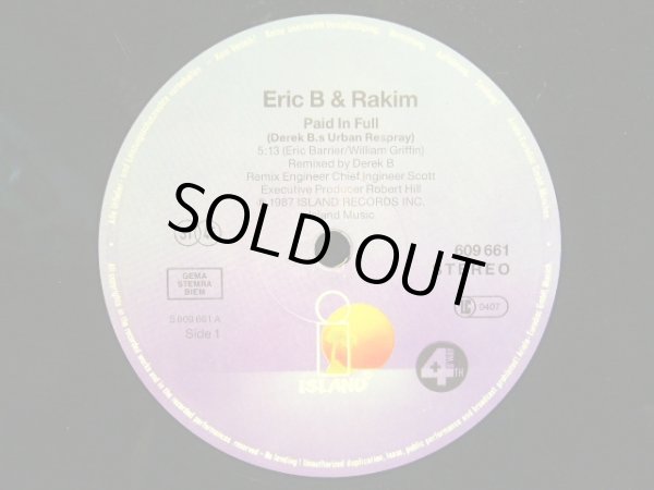 画像3: ERIC B & RAKIM /  PAID IN FULL (DEREK B.'S URBAN RESPRAY)  (UK) (3)