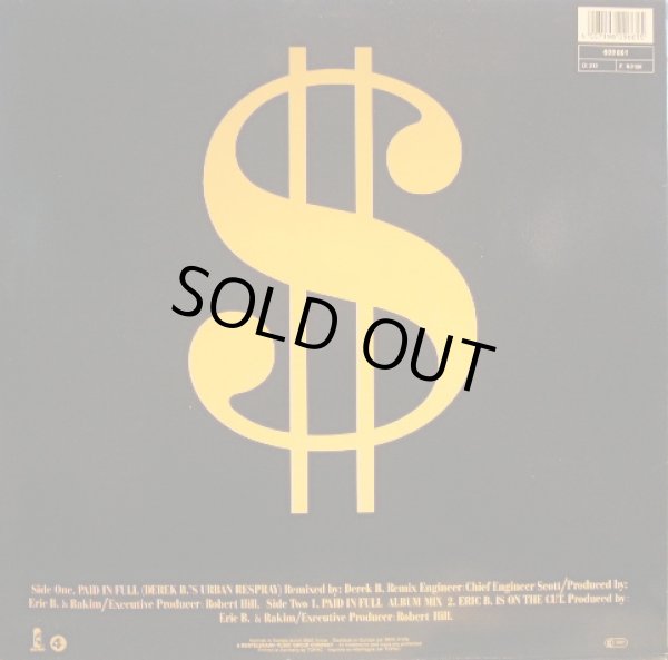 画像2: ERIC B & RAKIM /  PAID IN FULL (DEREK B.'S URBAN RESPRAY)  (UK) (2)