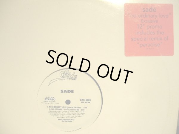 画像1: SADE ‎/ NO ORDINARY LOVE  (US-PROMO) (1)