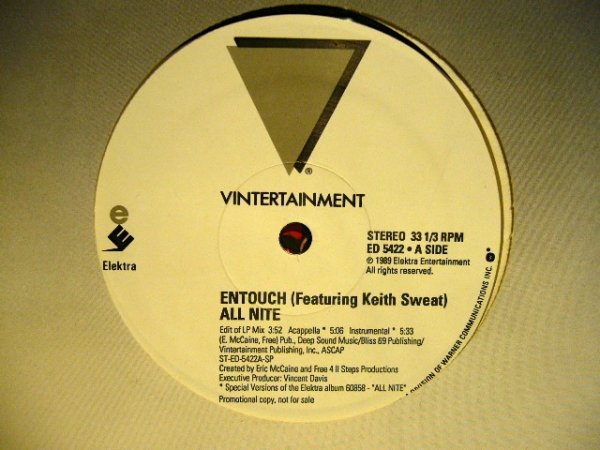 画像1: ENTOUCH feat. KEITH SWEAT / ALL NITE  (US-PROMO) (1)