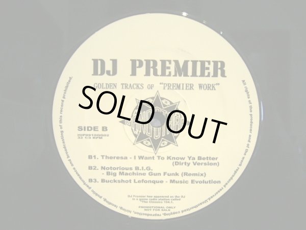 画像2: DJ PREMIER / GOLDEN TRACKS OF "PREMIER WORK" (2)