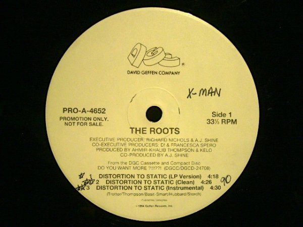 画像1: THE ROOTS ‎/ DISTORTION TO STATIC  (US-PROMO) (1)