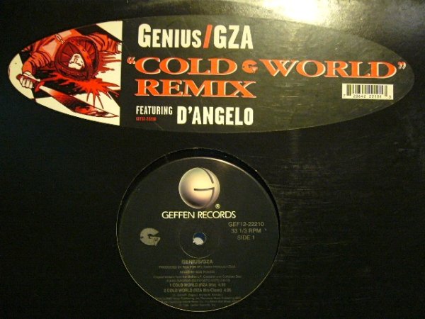 画像1: GENIUS / GZA FEATURING D'ANGELO ‎/ COLD WORLD (REMIX) (1)