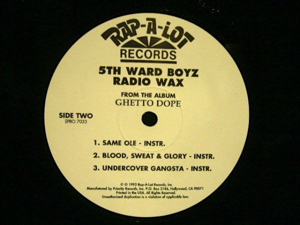 画像2: 5TH WARD BOYZ / RADIO WAX (2)