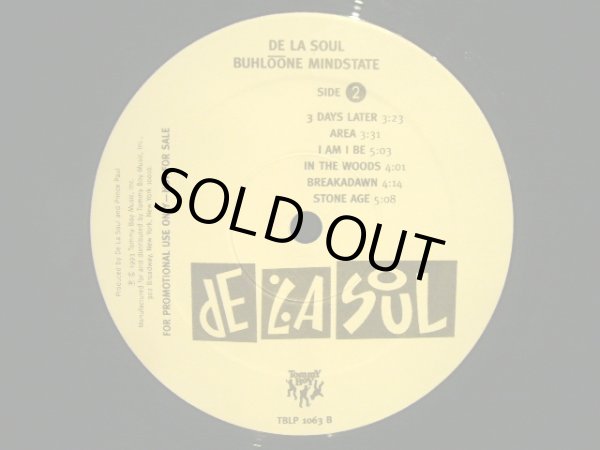 画像3: DE LA SOUL / BUHLOONE MINDSTATE  (US-LP PROMO) (3)