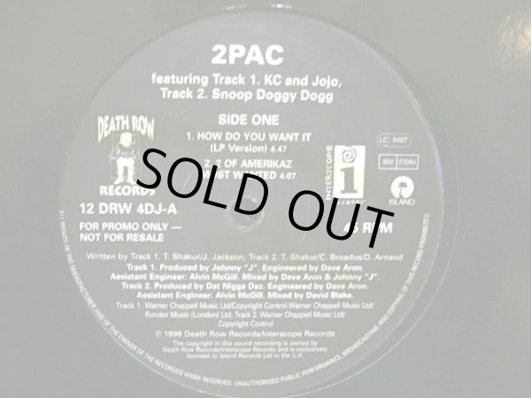 画像2: 2PAC ‎/ HOW DO YOU WANT IT  (UK-PROMO) (2)