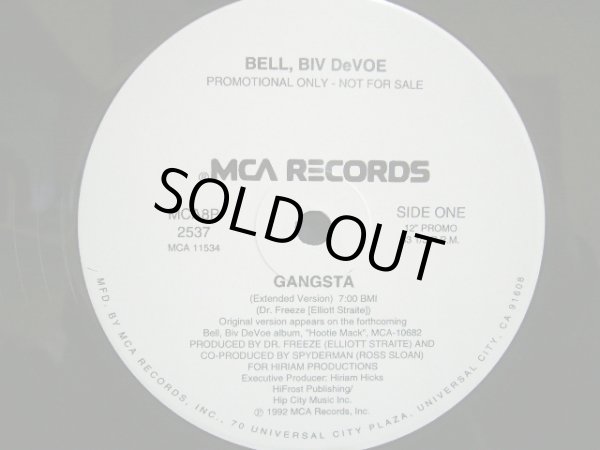 画像1: BELL BIV DEVOE ‎/ GANGSTA  (US-PROMO) (1)