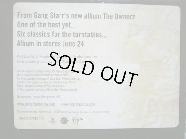 画像2: GANG STARR / THE OWNERZ  (SAMPLER) (2)
