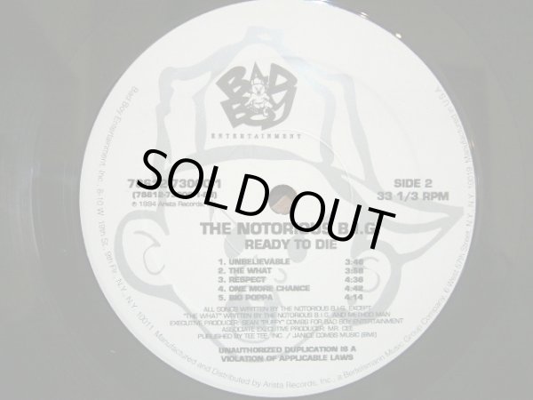 画像4: THE NOTORIOUS B.I.G. /  READY TO DIE  (US-LP) (4)