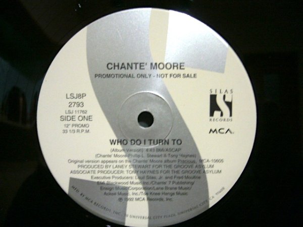 画像1: CHANTE' MOORE / WHO DO I TURN TO  (US-PROMO) (1)