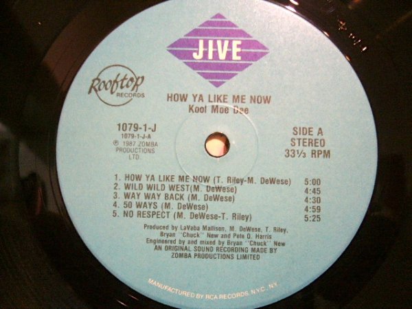 画像3: KOOL MOE DEE / HOW YA LIKE ME NOW  (US-LP) (3)