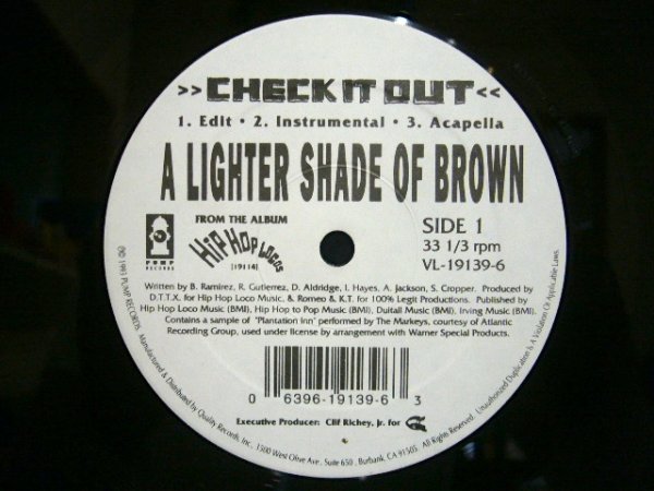 画像1: A LIGHTER SHADE OF BROWN / CHECK IT OUT / LATIN ACTIVE (1)