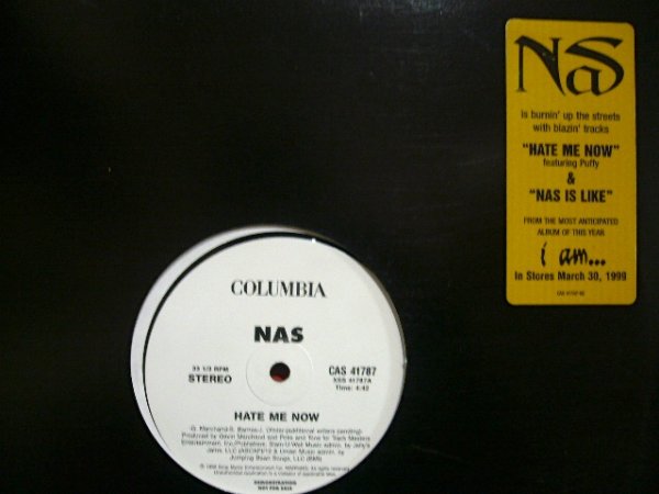 画像1: NAS / HATE ME NOW feat. PUFF DADDY  (US-PROMO) (1)