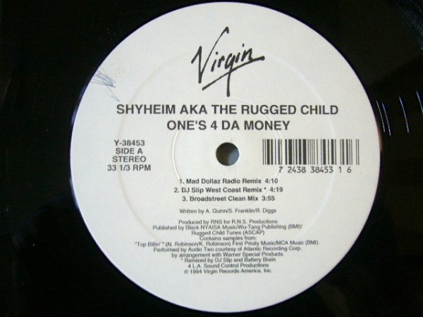 画像1: SHYHEIM A.K.A. THE RUGGED CHILD / ONE'S 4 DA MONEY / GET DOWN (1)