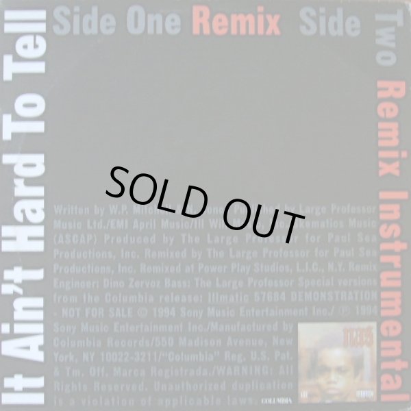 画像2: NAS / IT AIN'T HARD TO TELL (REMIX)  (US-PROMO) (2)