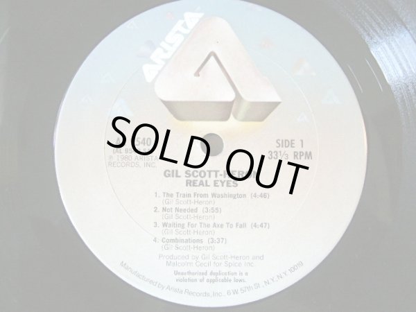 画像3: GIL SCOTT-HERON / REAL EYES  (US-LP) (3)