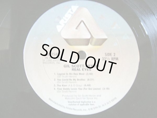 画像4: GIL SCOTT-HERON / REAL EYES  (US-LP) (4)
