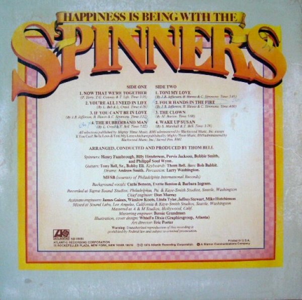 画像2: SPINNERS / HAPPINESS IS BEING WITH THE SPINNERS  (US-LP) (2)