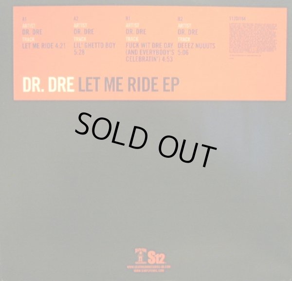 DR. DRE ‎/ LET ME RIDE EP - SOURCE RECORDS (ソースレコード）