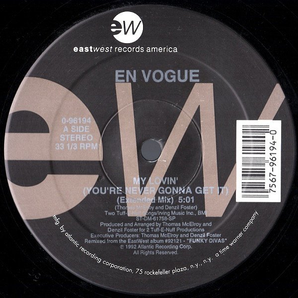 画像1: EN VOGUE / MY LOVIN' (YOU'RE NEVER GONNA GET IT) (1)