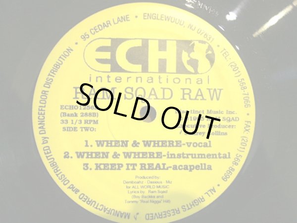 画像2: RAM SQAD RAW / KEEP IT REAL / WHEN & WHERE (2)