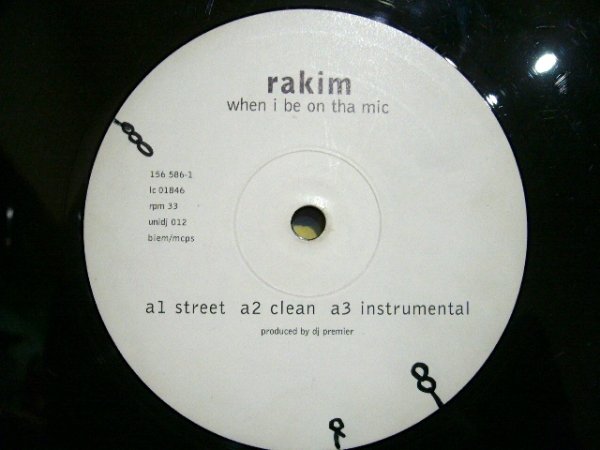 画像1: RAKIM ‎/ WHEN I B ON THA MIC / FLOW FOREVER  (GEMA) (1)