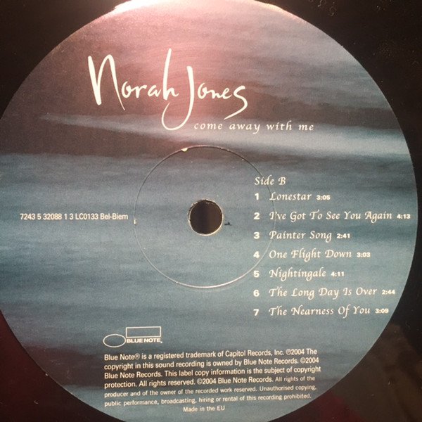 画像3: NORAH JONES / COME AWAY WITH ME  (UK-LP) (3)