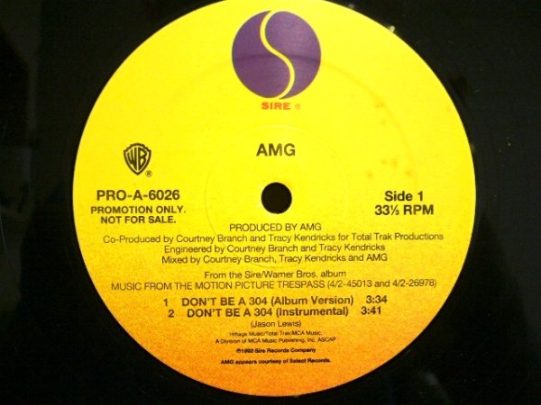 画像1: AMG / LORD FINESSE – DON'T BE A 304 / YOU KNOW WHAT I'M ABOUT (1)