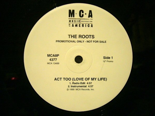 画像1: THE ROOTS / ACT TOO (LOVE OF MY LIFE)  (US-PROMO) (1)