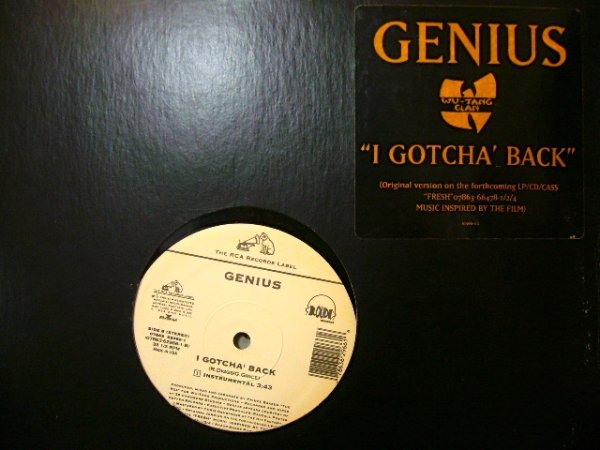 画像1: GENIUS / I GOTCHA' BACK  (US-PROMO) (1)