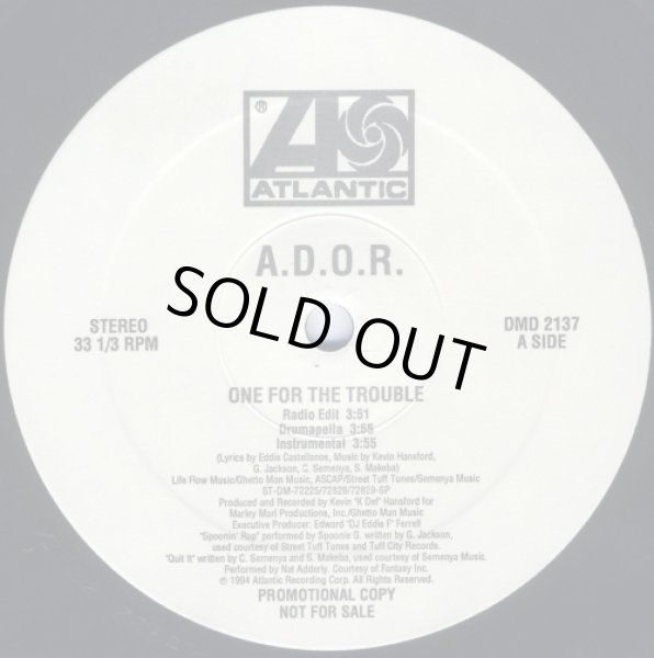 画像1: A.D.O.R. / ONE FOR THE TROUBLE  (¥1000) (1)