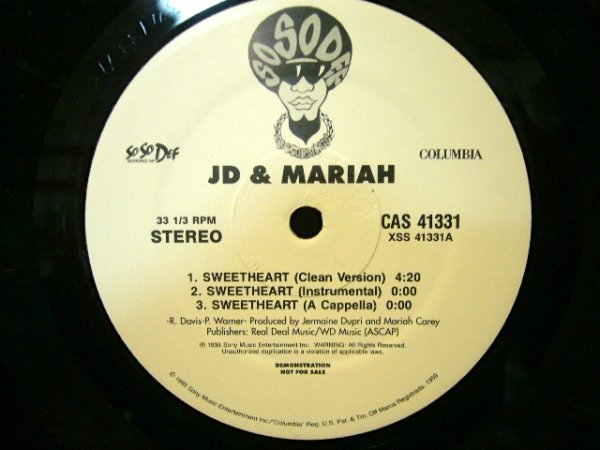 画像1: JD & MARIAH /  SWEETHEART (US-PROMO) (1)