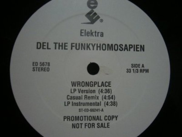 画像1: DEL THE FUNKYHOMOSAPIEN / WRONGPLACE  (PROMO)  (¥1000) (1)