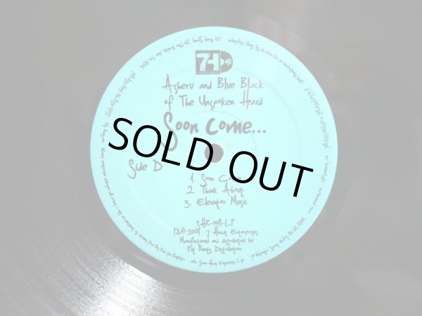 画像8: ASHERU AND BLUE BLACK OF THE UNSPOKEN HEARD / SOON COME...  (US-2LP) (8)