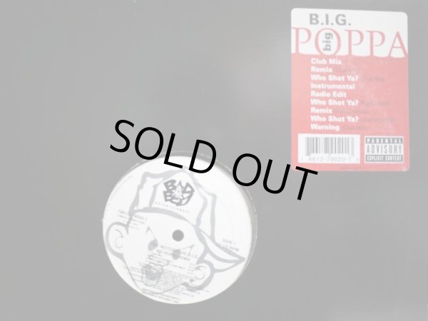 画像1: THE NOTORIOUS B.I.G. / BIG POPPA REMIX (黒ジャケ、ステッカー付き） (1)