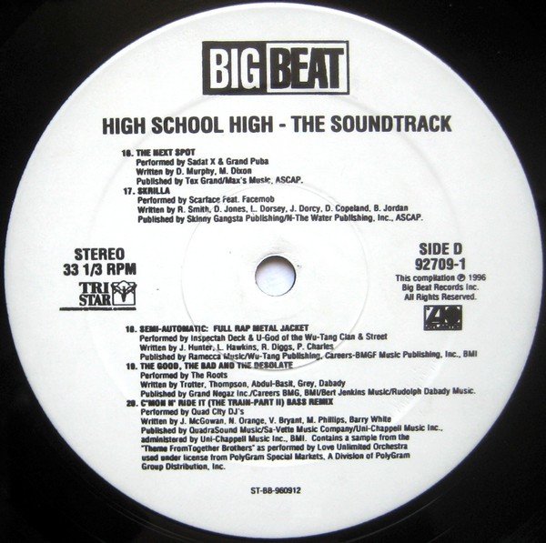 画像6: O.S.T / HIGH SCHOOL HIGH / THE SOUNDTRACK (6)