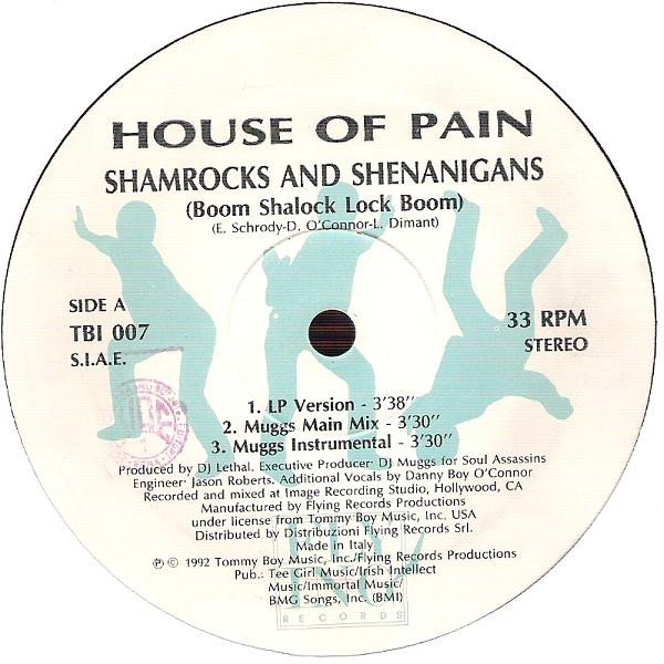 画像3: HOUSE OF PAIN / SHAMROCKS & SHENANIGANS (BOOM SHALOCK LOCK BOOM) / JUMP AROUND REMIXES (2 X 12") (3)