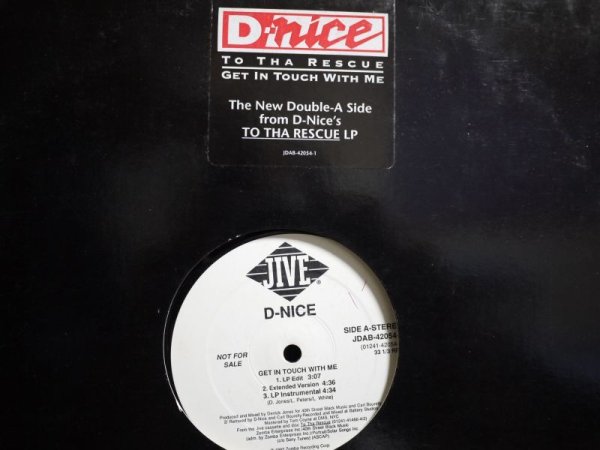 画像1: D-NICE / TO THE RESCUE / GET IN TOUCH WITH ME (US-PROMO) (1)