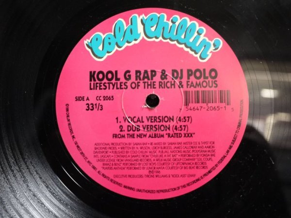 画像2: KOOL G RAP & DJ POLO /  LIFESTYLES OF THE RICH & FAMOUS (2)