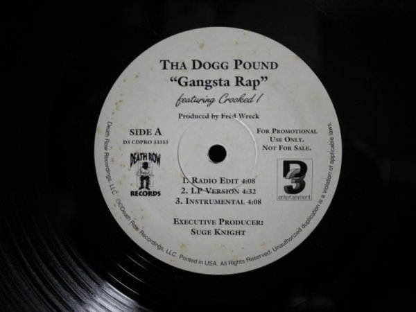 画像1: THA DOGG POUND / GANGSTA RAP (PROMO) (1)