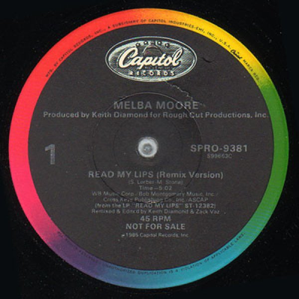 画像1: MELBA MOORE / READ MY LIPS (REMIX VERSION) (1)