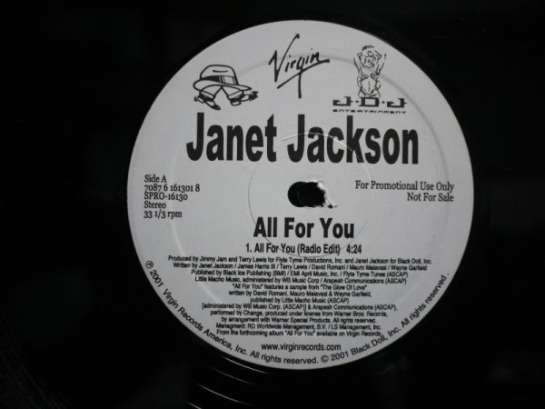 画像1: JANET JACKSON / ALL FOR YOU (US-PROMO) (1)