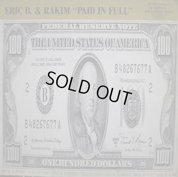 画像1: ERIC B. & RAKIM / PAID IN FULL (SEVEN MINUTES OF MADNESS - THE COLDCUT REMIX)  (UK) (1)