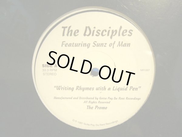 画像1: THE DISCIPLES FEAT. SUNZ OF MAN ‎/ WRITING RHYMES WITH A LIQUID PEN (¥500) (1)