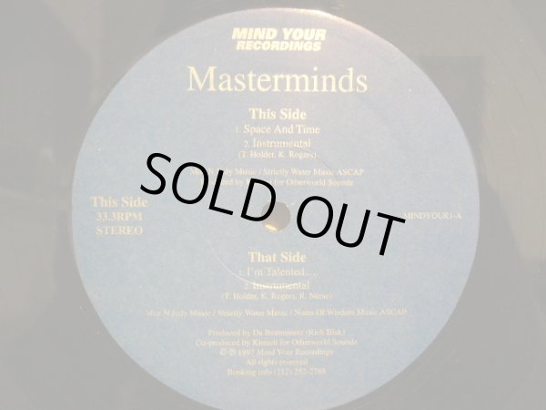 画像1: MASTERMINDS / SPACE AND TIME / I'M TALENTED... (¥1000) (1)