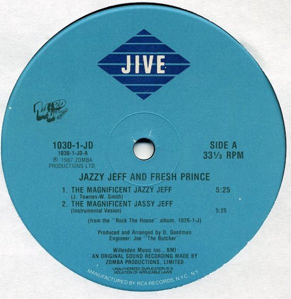 画像1: JAZZY JEFF & FRESH PRINCE / THE MAGNIFICENT JAZZY JEFF (1)