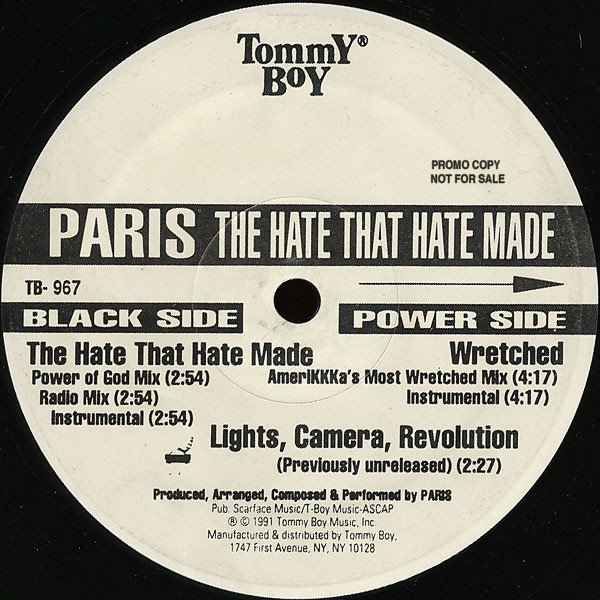 画像1: PARIS / THE HATE THAT HATE MADE   (US-PROMO) (1)