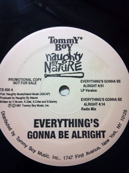 画像1: NAUGHTY BY NATURE / EVERYTHING'S GONNA BE ALRIGHT  (US-PROMO) (1)